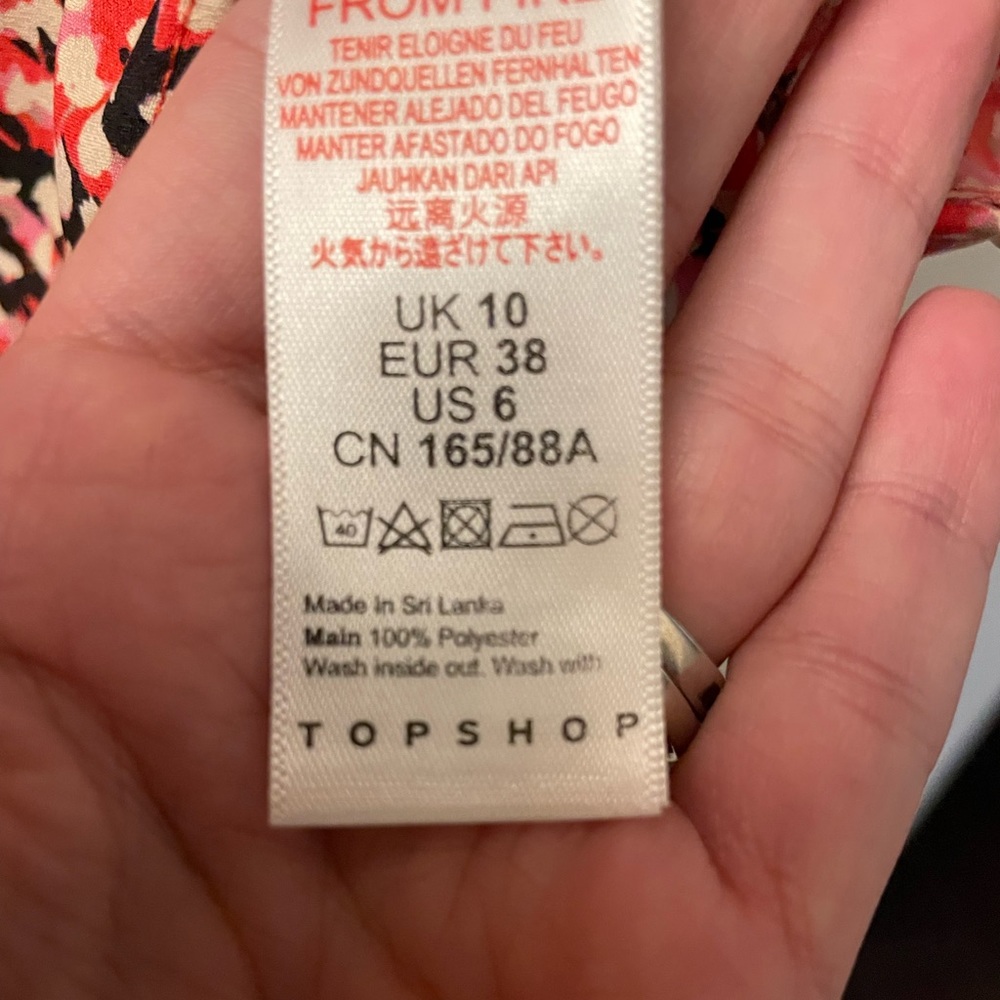 Topshop Backless Abstract Dress - Picture 8 of 9